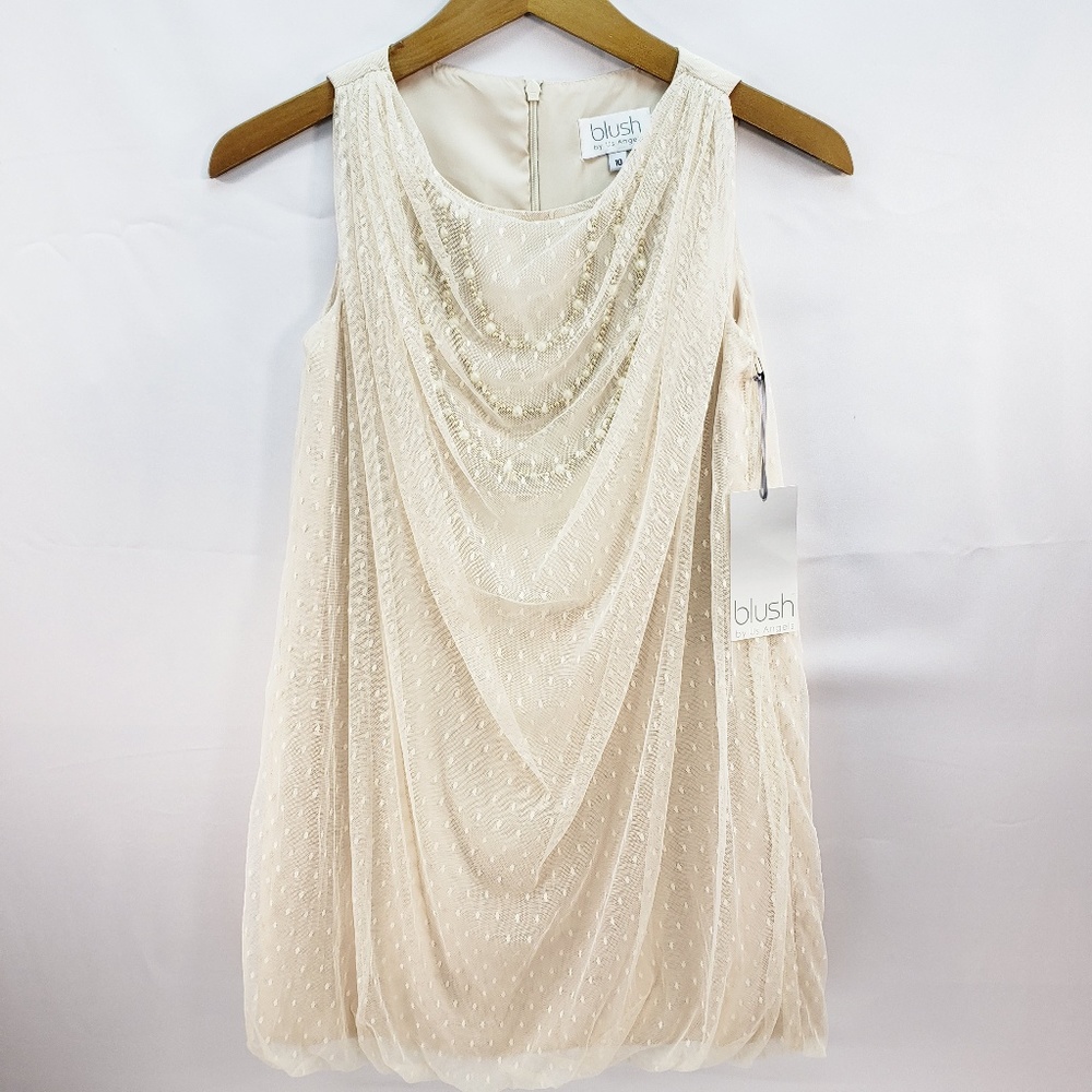 Us Angels Blush Collection Dress w/ Beads Size 10